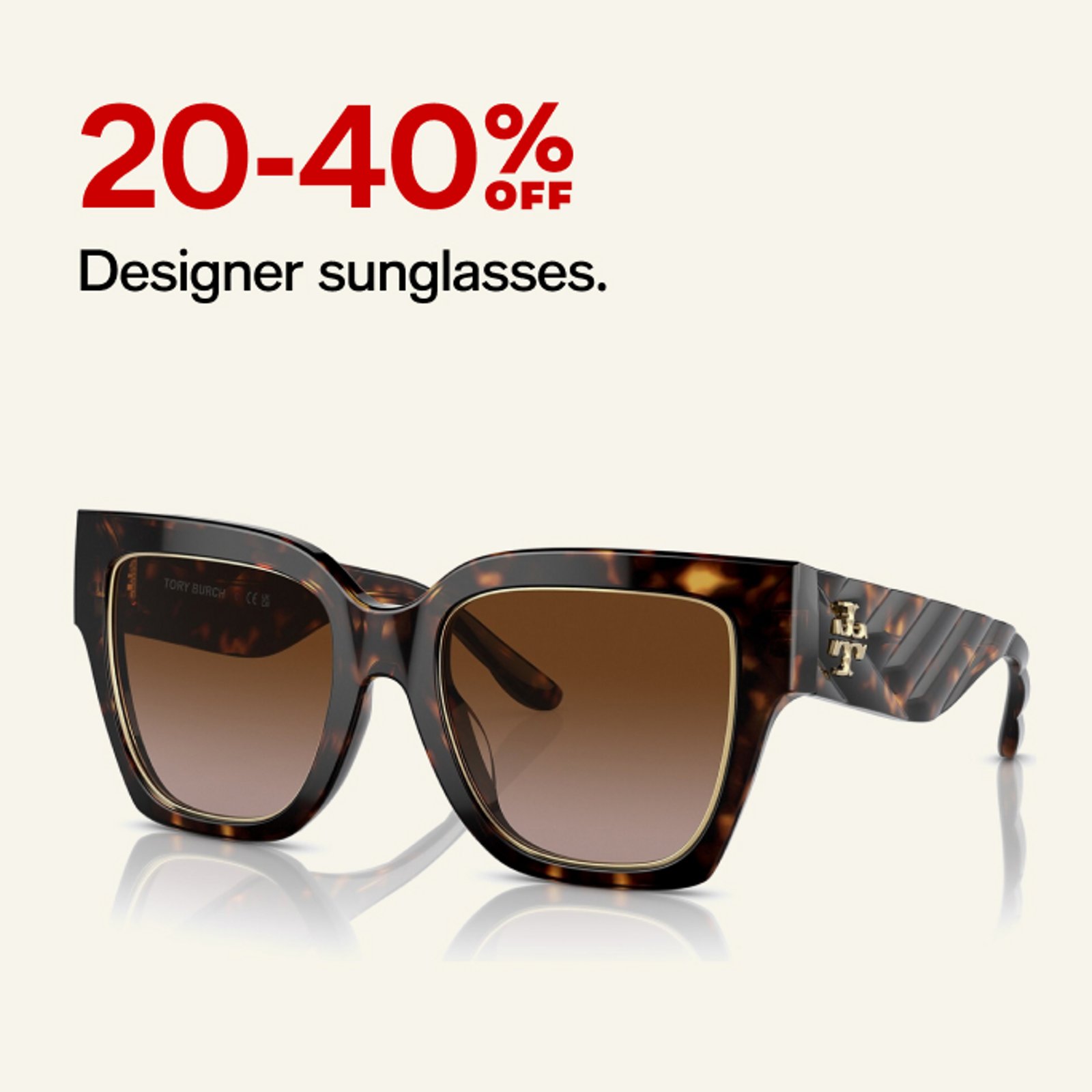 20-40% off Designer Sunglasses