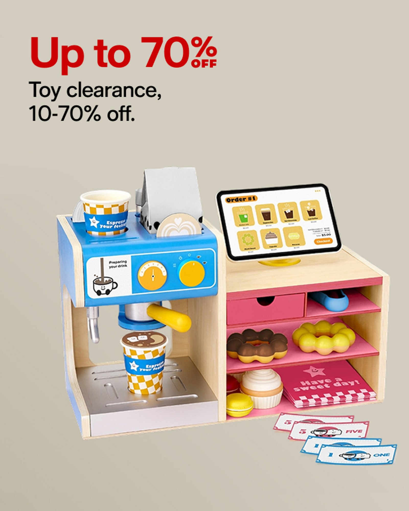 UP to 70% off toy