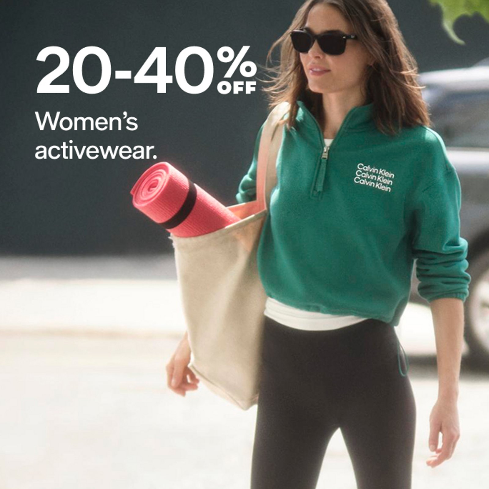 20-40% off women's activewear