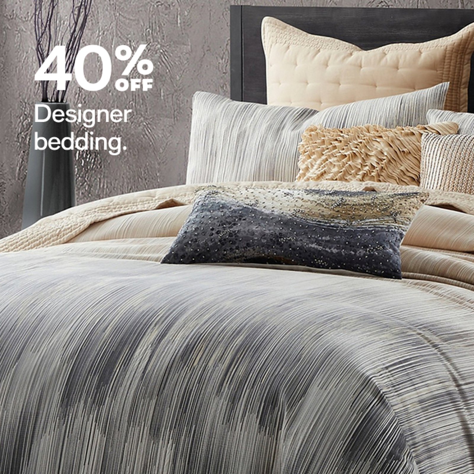 40% off Designer Bedding